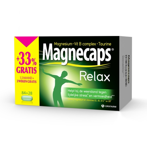 Magnecaps Relax 84+28 Tabletten | Stress - Ontspanning